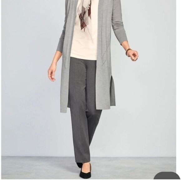 Talbots Pants - Talbots Petites Gray Knit Pants size 10P